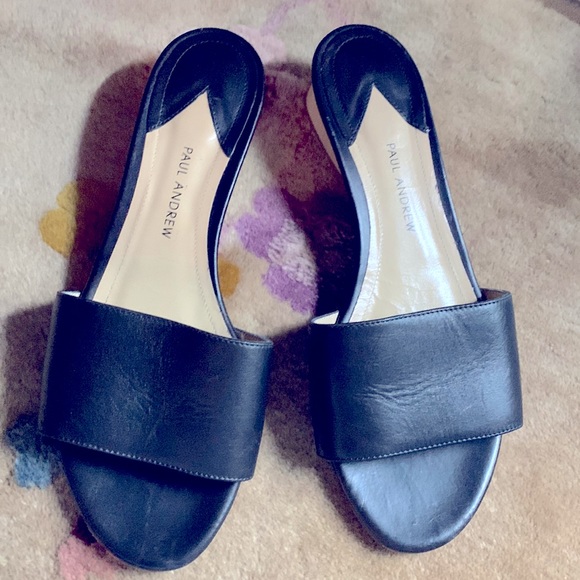 Paul Andrew leather slides - Picture 1 of 5